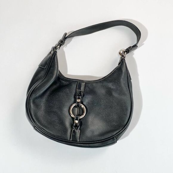 The Sak Handbags - The Sak black leather saddle shoulder bag